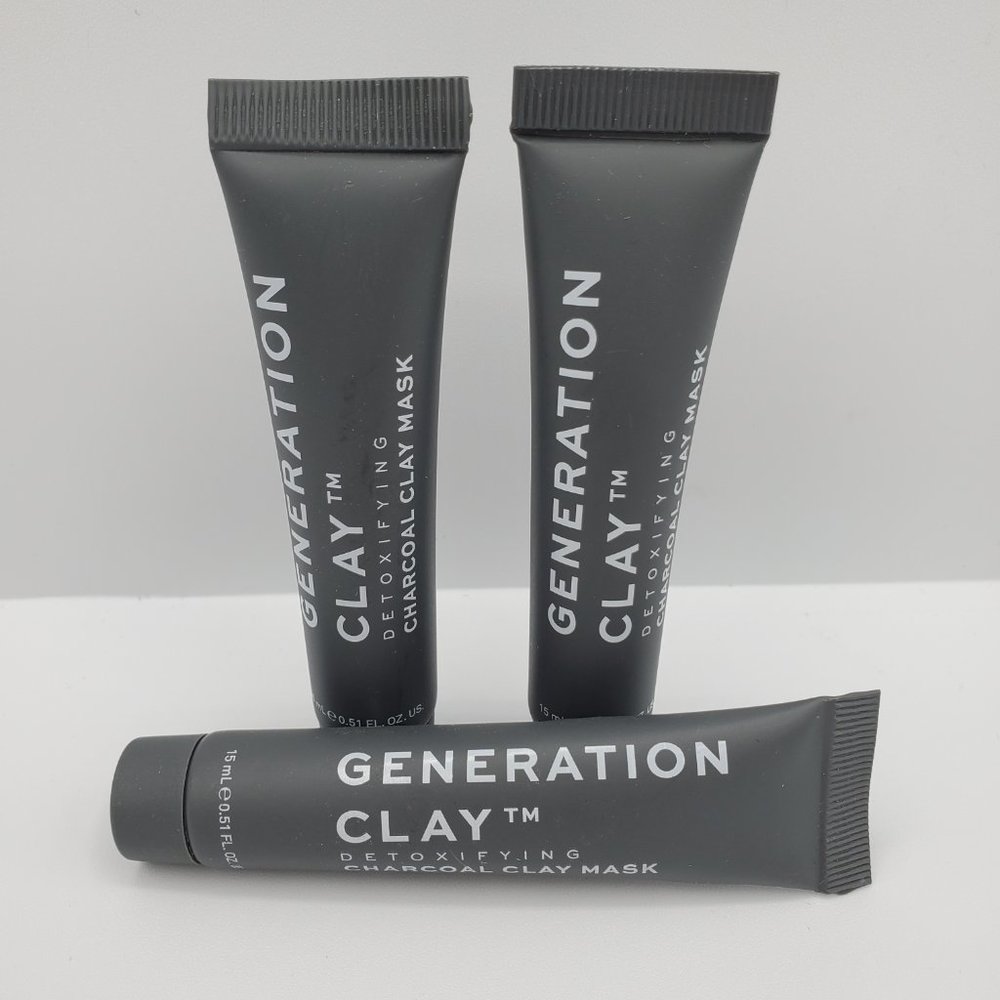 🦋5/$25 3x GENERATION CLAY Detoxifying Charcoal Australian Clay Mask - Picture 2 of 14